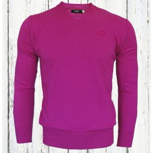 Jersey Liso Cuello Pico Hombre