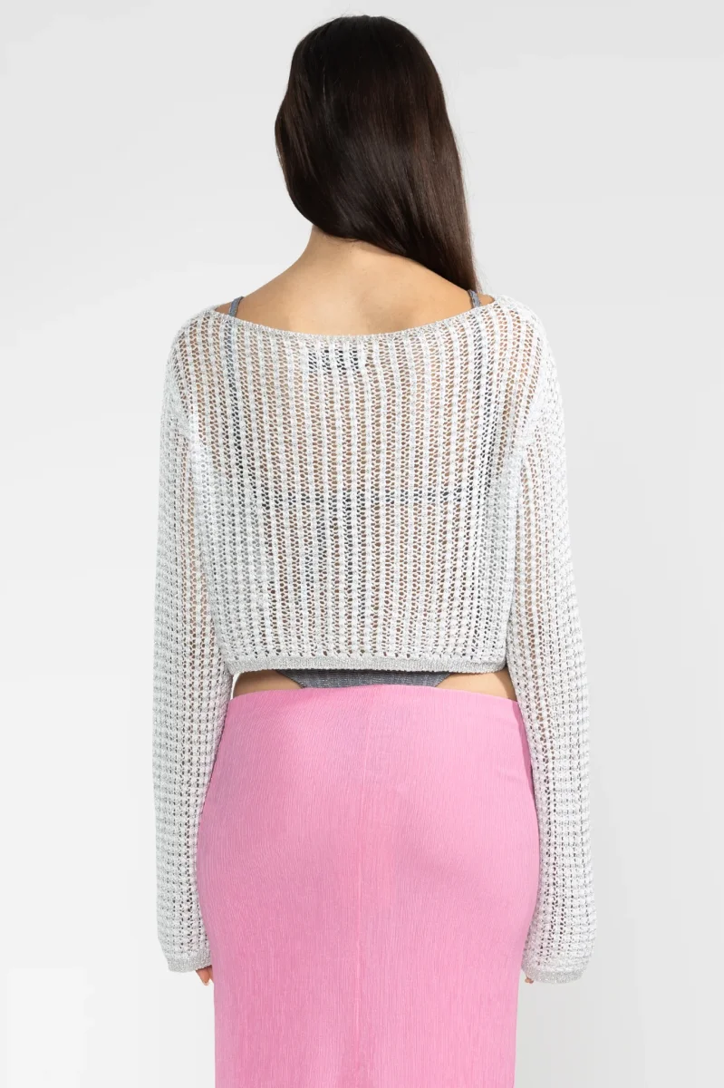 Silver Crop Sweater - Imagen 4