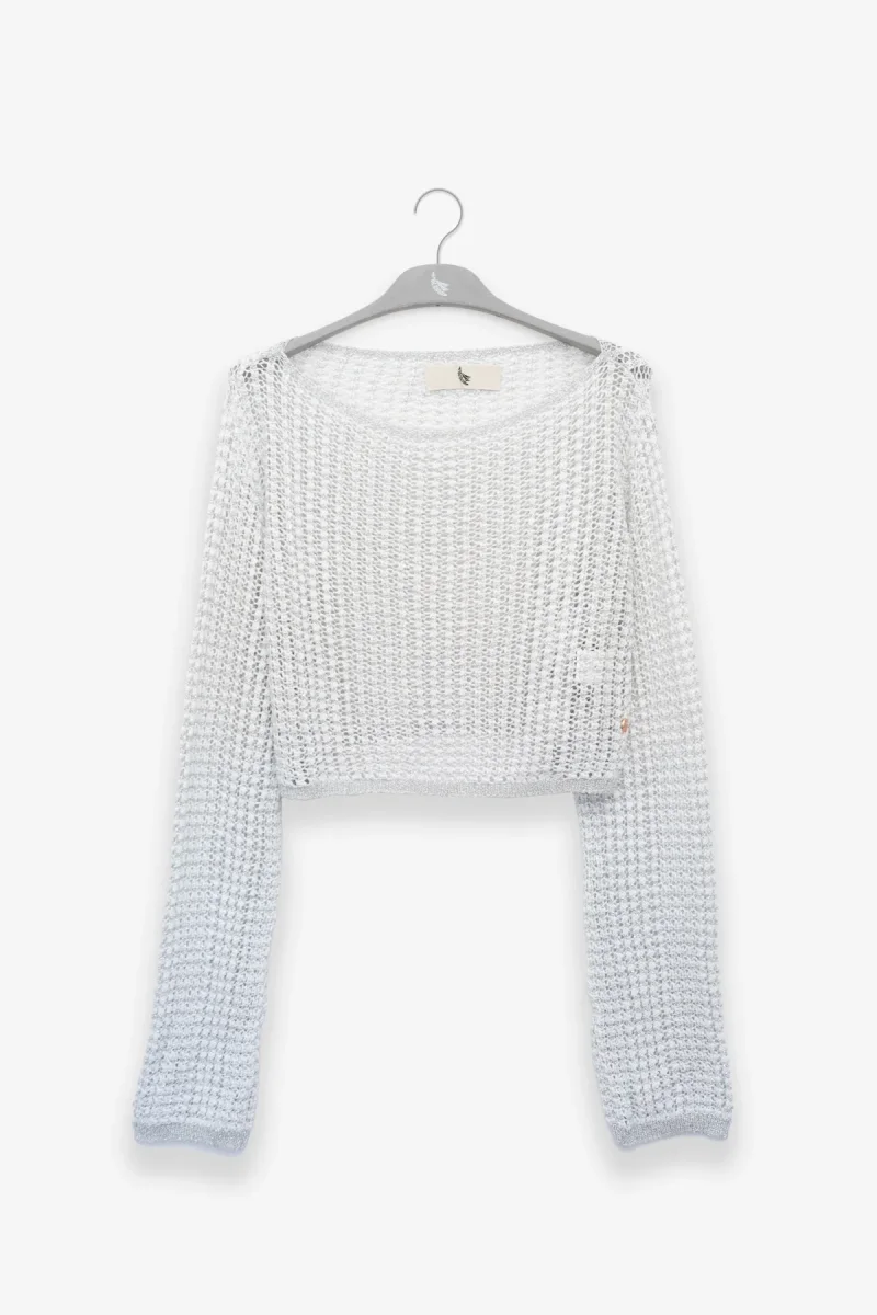 Silver Crop Sweater - Imagen 2