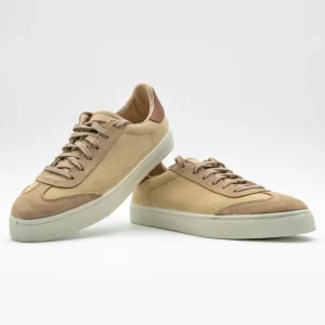 Zapatilla Serraje Camel Hombre