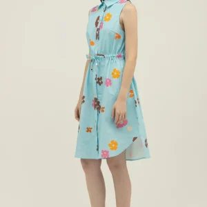 Angie Dress in Poppy Sky